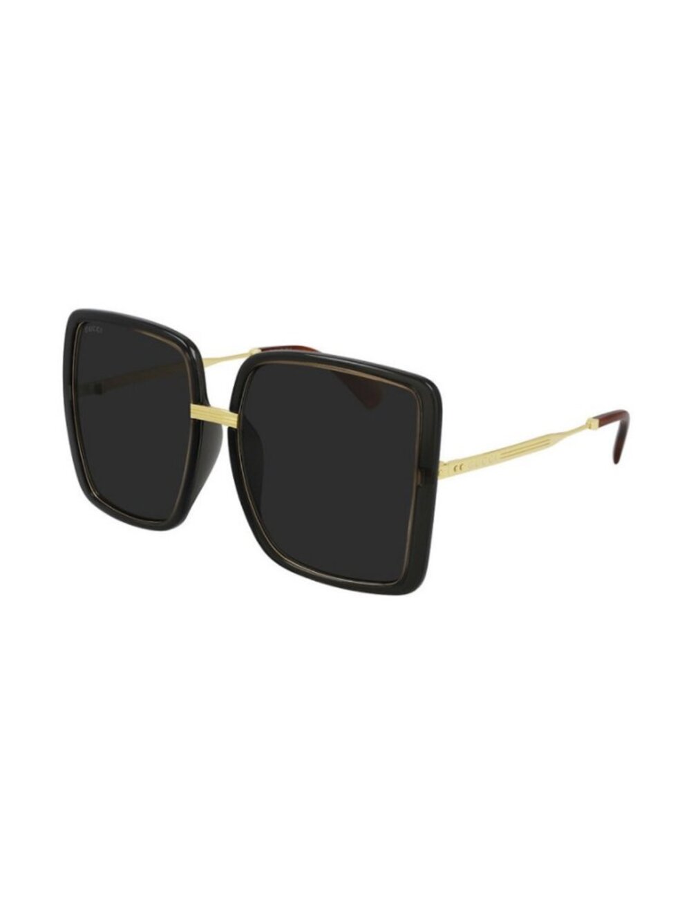 Gucci Women's Oversized GG0903SA 001 Gold Grey / Grey Lens Sunglasses